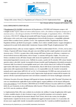 Home La Regolazione per la Sicurezza EASA