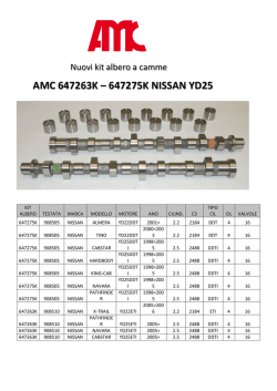 AMC 647263K &ndash; 647275K NISSAN YD25