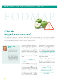 FODMAP: Maggiori prove a supportoE