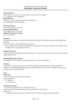 CONCORSO &ldquo;FACCIA DA TIFOSO&rdquo;