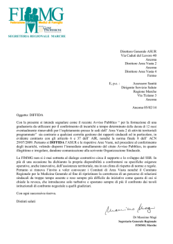 DIFFIDA AVVISO PUBBLICO APT