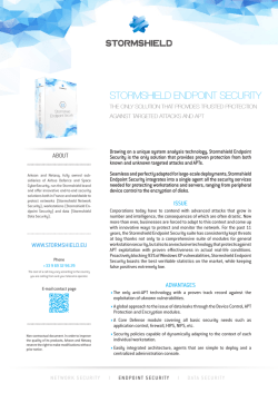 STORMSHIELD ENDPOINT SECURITY