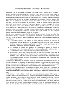 Nutrizione stimolante e nutritori a depressione