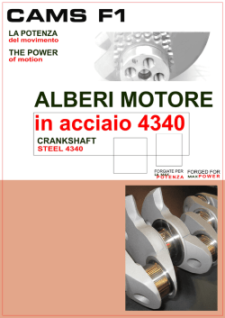 Catalogo alberi motore - CAMS F1
