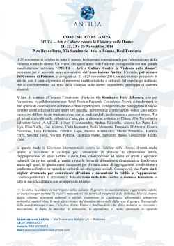 comunicato stampa - Comune di Palermo