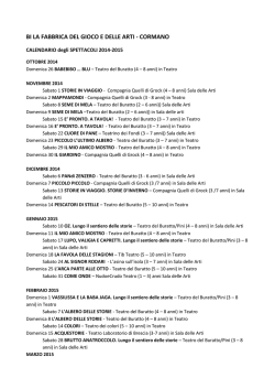 Spettacoli per le Famiglie 2014-2015 - Bi