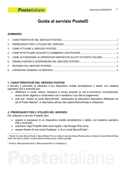 Guida al servizio PosteID