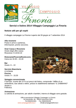 scarica il pdf con il listino prezzi