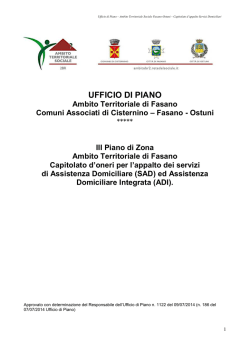 Capitolato SAD-ADI
