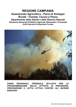 piano regionale triennale 2014-2016 per la programmazione delle
