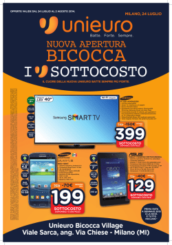 40&euro; sconto - Bicocca Village