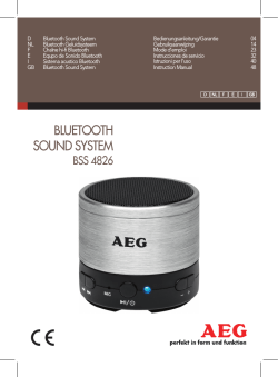 BLUETOOTH SOUND SYSTEM