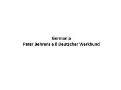 Peter Behrens e il Deutscher Werkbund