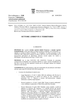 Provvedimento n. 1248 del 16/04/2014