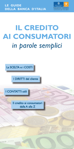 Guida per il credito ai consumatori