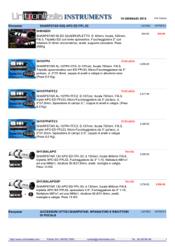 18 DICEMBRE 2014 Sharpstar SHARPSTAR 65Q APO ED FPL-53