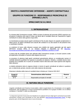 PERMANENT OPEN CALL FOR EXPRESSION OF