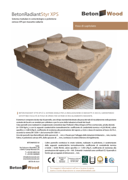 Pavimento Radiante in cementolegno e polistirene