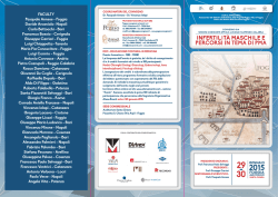 FACULTY Pasquale Annese - Foggia Davide Arcaniolo