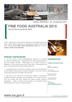 FINE FOOD AUSTRALIA 2015