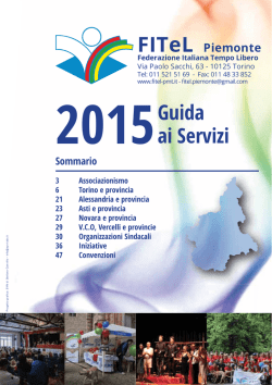Guida ai Servizi 2015