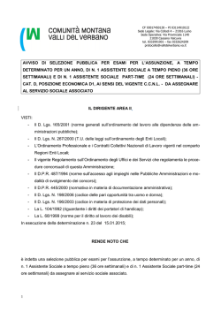 2015_bando assistente sociale marzo