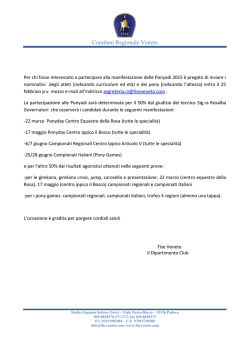 clicca qui - FISE Comitato Veneto