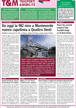 Da oggi la 982 sino a Monteverde nuovo