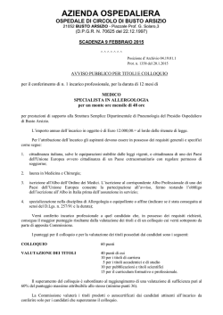avviso inc. L.P. pneumologia 2015