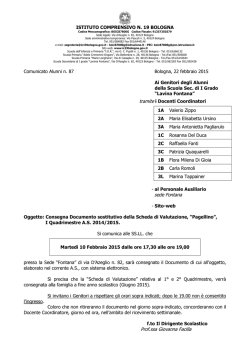 Ai Docenti della S