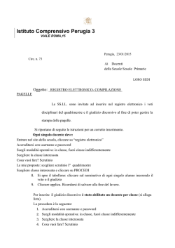 73 - registro elettronico - Istituto Comprensivo Perugia 3