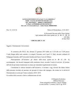 Circolare n. 141 - Liceoodierna.it