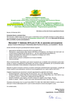 Scarica la Convocazione