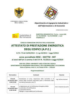 Calendario APE ACDIIIE LAquila 2015