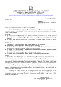 LICEO SCIENTIFICO STATALE "LEONARDO DA VINCI"