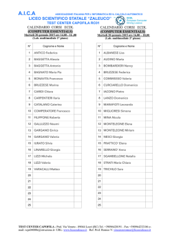 gruppi alunni - Liceo Scientifico Statale Zaleuco