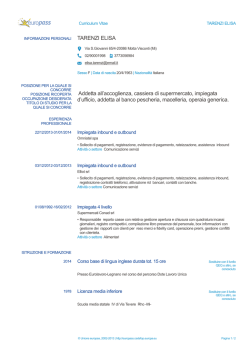 Europass CV - Secondamano