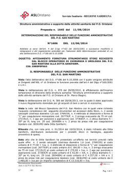 Determinazione n&deg;1606 del 12.06.2014.