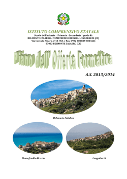 POF 2013/2014 - ISTITUTO COMPRENSIVO STATALE