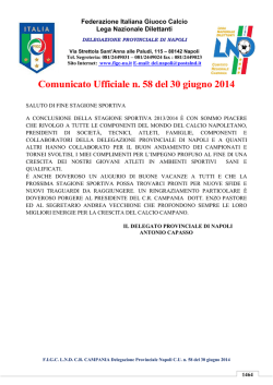 C.U. N. 58 - F.I.G.C. Napoli