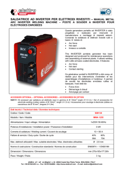 saldatrice ad inverter per elettrodi rivestiti &ndash; manual metal