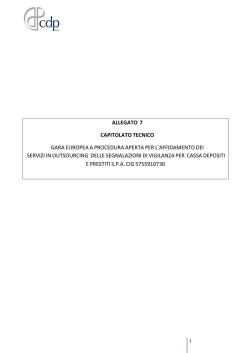 Allegato 7 - Capitolato tecnico