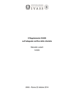 Adeguata verifica della clientela nella nuova