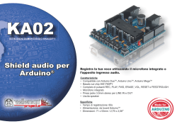 Shield audio per Arduino®