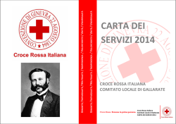 CARTA DEI SERVIZI 2014