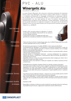 Scheda tecnica Winergetic ALU