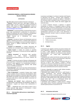 Condizioni Generali del Servizio Nuvola It Sinfonia