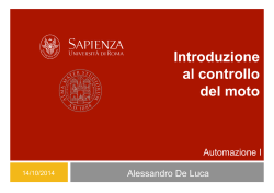 Introduzione al controllo del moto