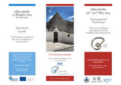 Alb b ll l Alberobello 31 Maggio 2014 Alberobello 29th ‐30th