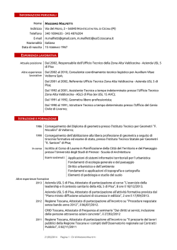 C. Vitae - Volterra Futura Paolo Paterni Sindaco